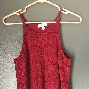 Lace tank top